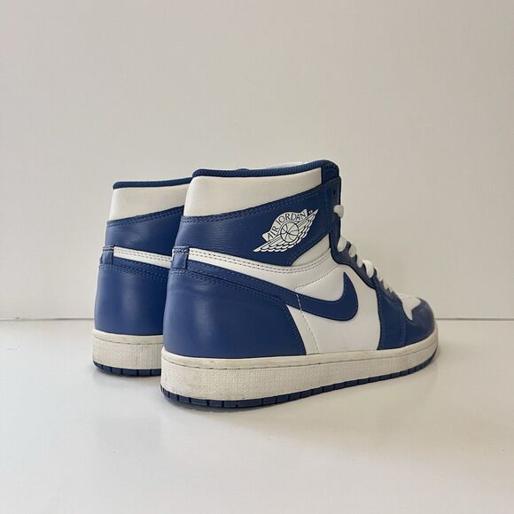 2016 Nike Air Jordan Retro 1 IOG Storm Blue White Rare AJI 555088-127 Sz 10 - Picture 4 of 8